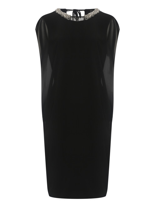 Платье с воротником, декорированный бисером Marina Rinaldi - Общий вид