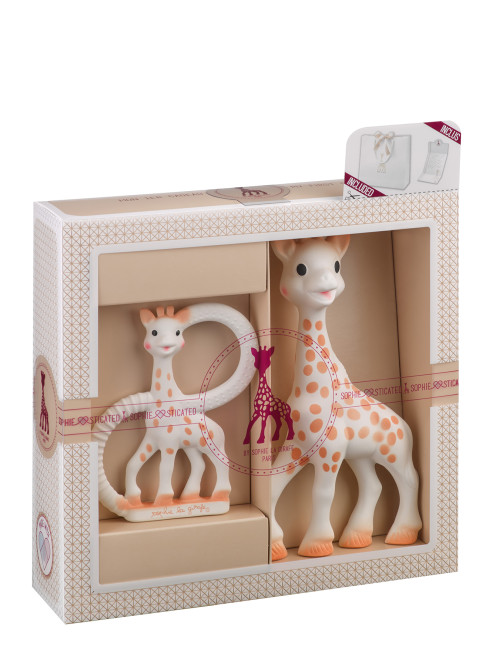 Игрушки в наборе в подарочной упаковке Жирафик Софи Vulli - Общий вид