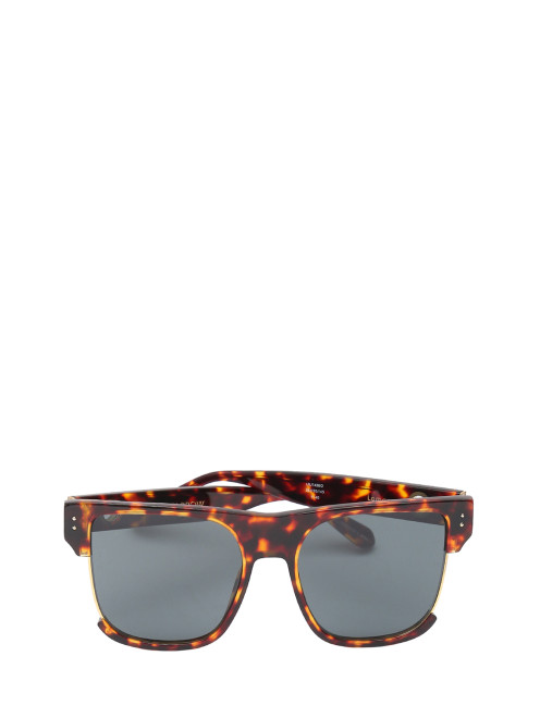 Солнцезащитные очки в квадратной оправе с узором  Linda Farrow - Общий вид