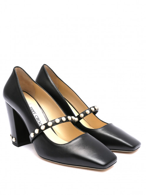 Туфли из гладкой кожи декорированные бусинами Jimmy Choo - Общий вид
