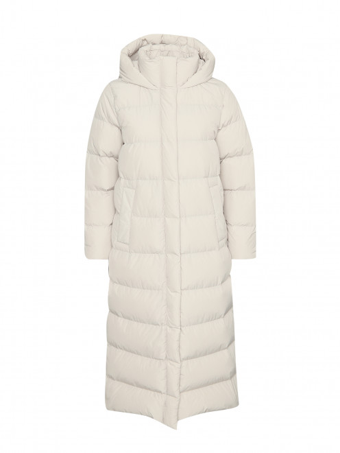 Стеганый пуховик на молнии с капюшоном Weekend Max Mara - Общий вид