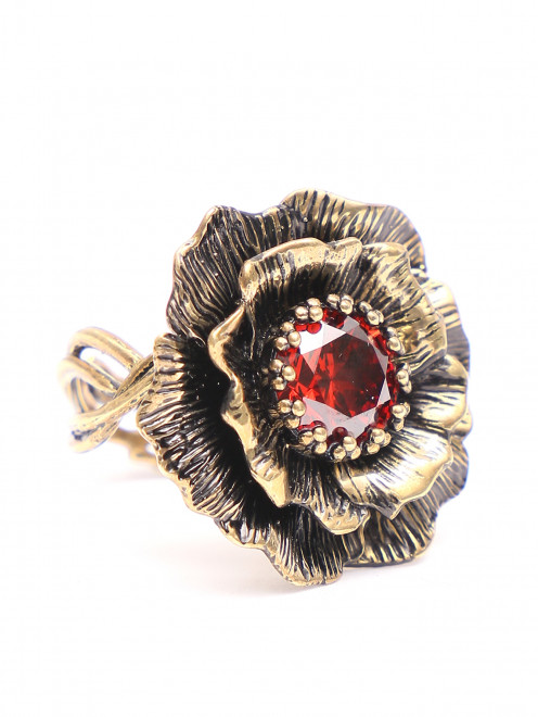 Кольцо из латуни с фианитом Fiore di Firenze - Общий вид