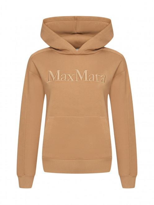 Худи из смешанного хлопка с логотипом Max Mara - Общий вид