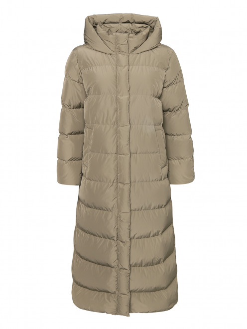 Стеганый пуховик с капюшоном Weekend Max Mara - Общий вид
