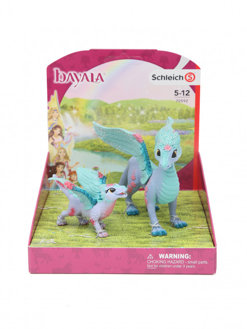 Цветочный дракон с детенышем Schleich - Общий вид