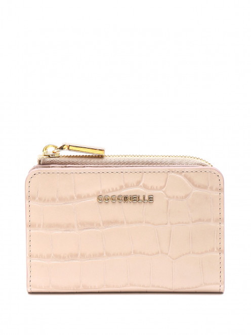 Кошелек с эффектом змеиной кожи Coccinelle - Общий вид