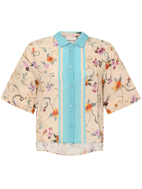 Блуза из вискозы с цветочным узором Semicouture - Общий вид