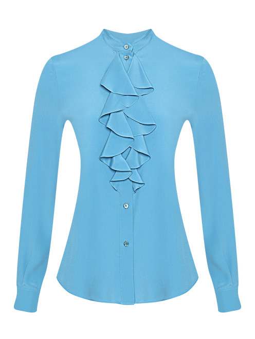 Блуза из смешанного шелка с жабо Moschino Boutique - Общий вид
