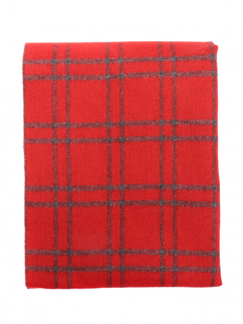Шарф из шелка и кашемира с узором "клетка" Piacenza Cashmere - Общий вид