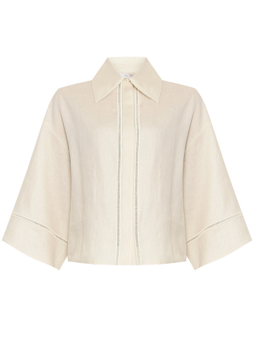 Блуза свободного кроя из льна Max Mara - Общий вид