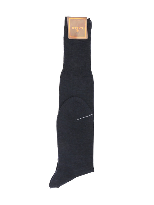 Однотонные носки из шерсти Gallo - Общий вид