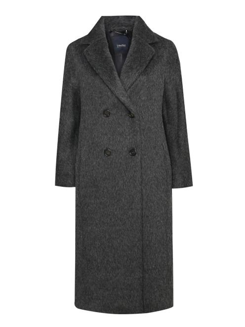 Пальто из смешанной альпаки на пуговицах Max Mara - Общий вид
