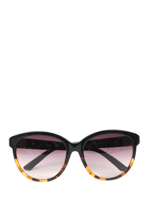 Солнцезащитные очки в пластиковой оправе с декором Swarovski - Общий вид