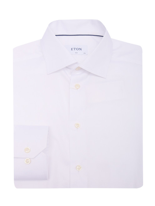 Однотонная рубашка из хлопка Eton - Общий вид