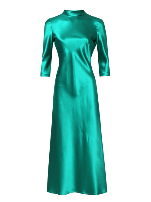 Платье однотонное из шелка Galvan London - Общий вид