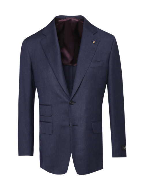 Пиджак из шерсти и шелка с накладными карманами Belvest - Общий вид