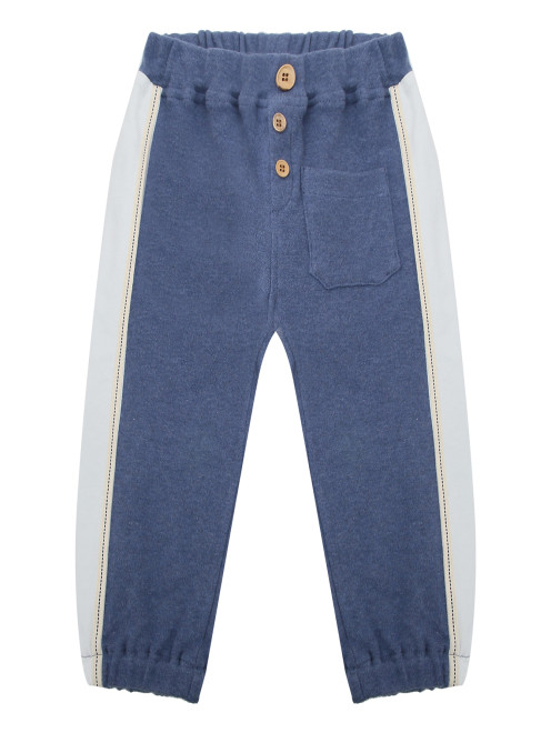 Трикотажные брюки с декоративными пуговицами Aletta - Общий вид