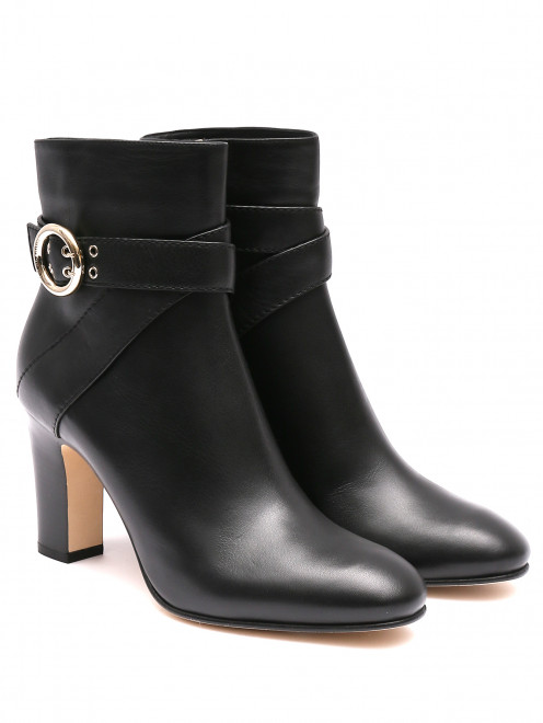 Ботильоны из гладкой кожи с пряжками Jimmy Choo - Общий вид