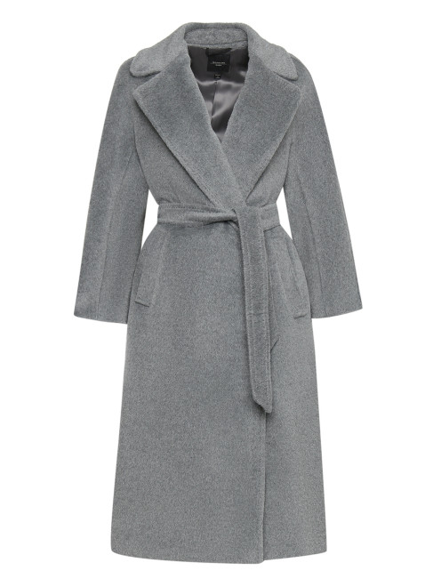 Пальто из смешанной шерсти с поясом Weekend Max Mara - Общий вид