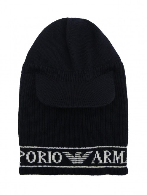 Шапка из шерсти с козырьком Emporio Armani - Общий вид