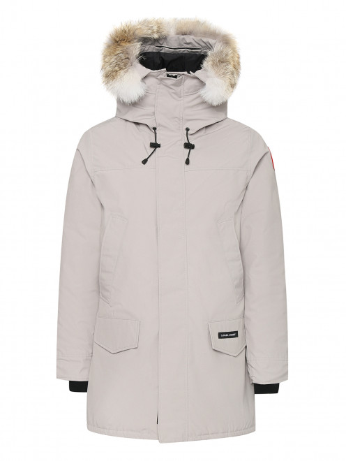 Удлиненный пуховик с капюшоном с меховой отделкой Canada Goose - Общий вид