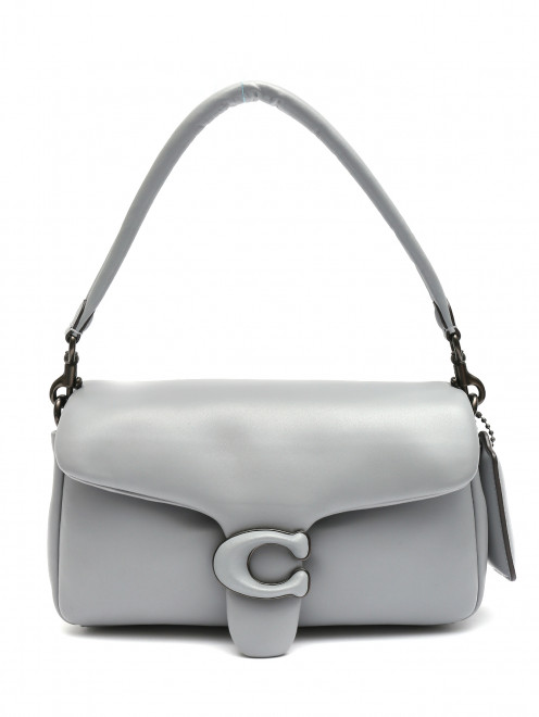 Сумка из кожи с металлической фурнитурой Coach - Общий вид