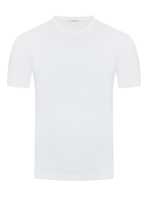 Базовая футболка из хлопка Kangra Cashmere - Общий вид