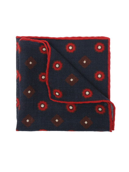 Карманный платок из шерсти с узором ROSI Collection - Общий вид
