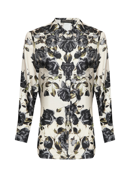 Блуза из шелка с узором  Marina Rinaldi - Общий вид
