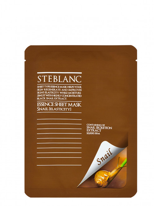 Essence Sheet Mask Snail / Тканевая маска для лица восстанавливающая на основе муцина улитки 25 мл STEBLANK - Общий вид