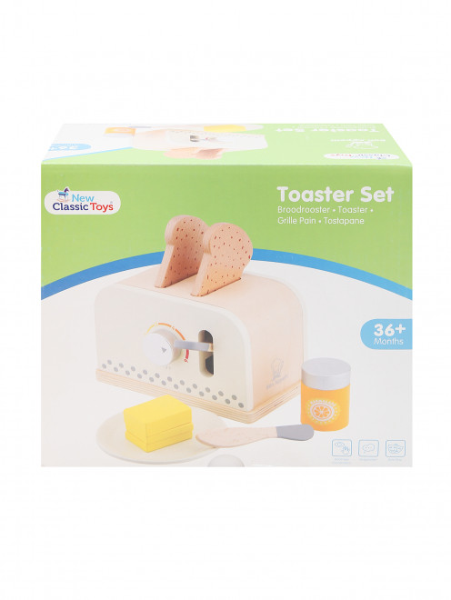 Тостер из дерева с элементами металла New classic toys - Общий вид