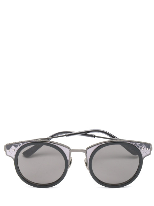 Солнцезащитные очки в оправе из металла и пластика Bottega Veneta - Общий вид