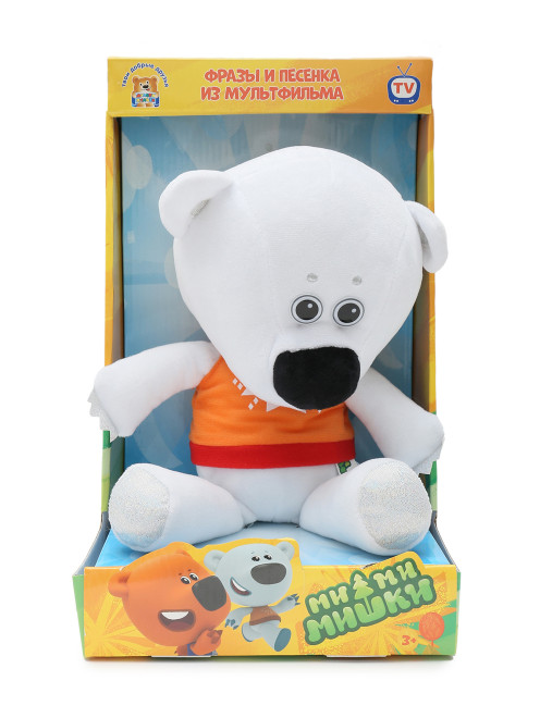 Плюшевая игрушка Ми-ми-мишки - Медвежонок Белая Тучка, 25 см Мульти-Пульти - Общий вид
