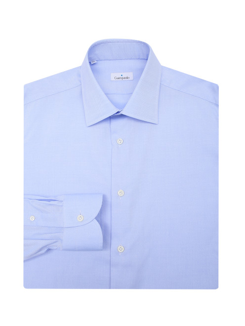 Рубашка из хлопка однотонная Giampaolo - Общий вид