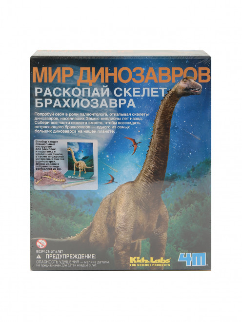 Набор "Раскопай скелет. Брахиозавр" 4M - Общий вид