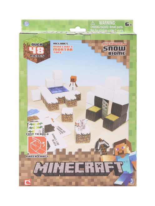 Minecraft конструктор из бумаги "Снежный биом" Minecraft - Общий вид