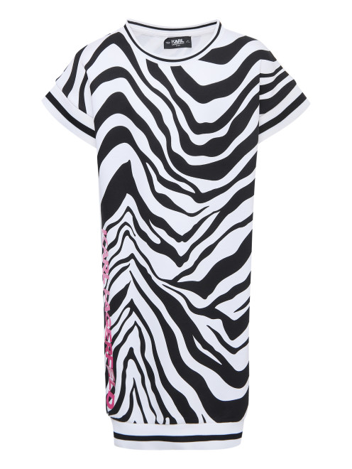 Платье из трикотажа с карманами Karl Lagerfeld - Общий вид