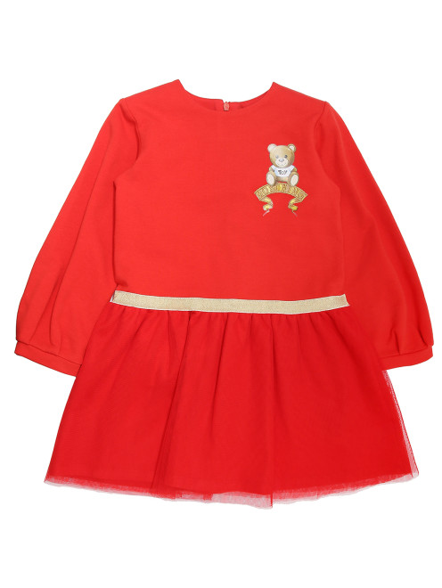 Платье с юбкой из сетки Moschino Baby - Общий вид