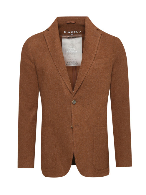 Пиджак из шерсти и кашемира с карманами Circolo - Общий вид