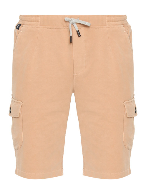 Трикотажные шорты с накладными карманами Capobianco - Общий вид