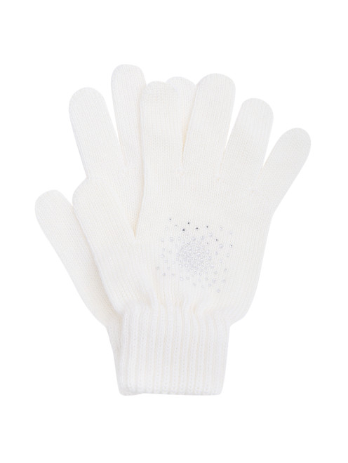 Шерстяные перчатки со стразами Catya - Общий вид
