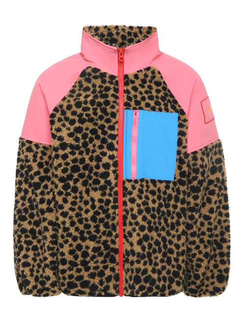 Меховая куртка с нагрудным карманом Little Marc Jacobs - Общий вид