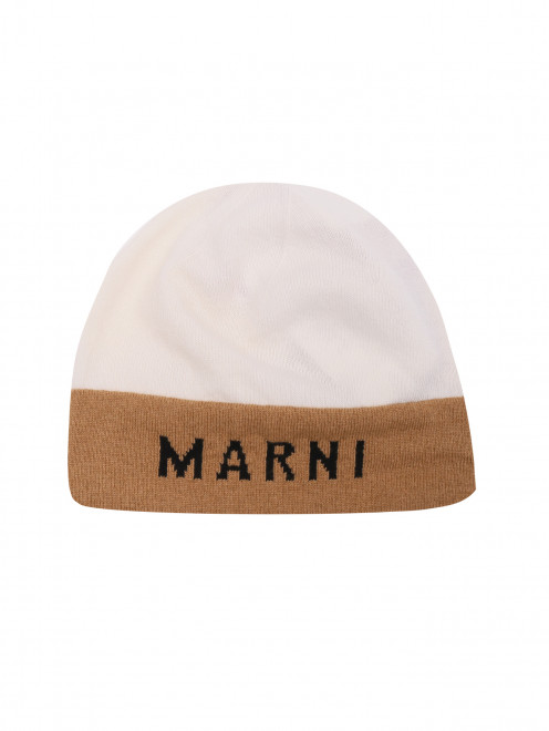 Шапка из шерсти с логотипом Marni - Общий вид