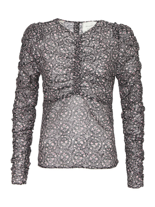 Блуза из хлопка с цветочным узором Les Coyotes de Paris - Общий вид