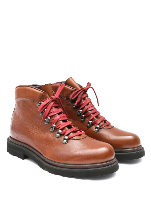 Ботинки из кожи на шнурках Tagliatore - Общий вид