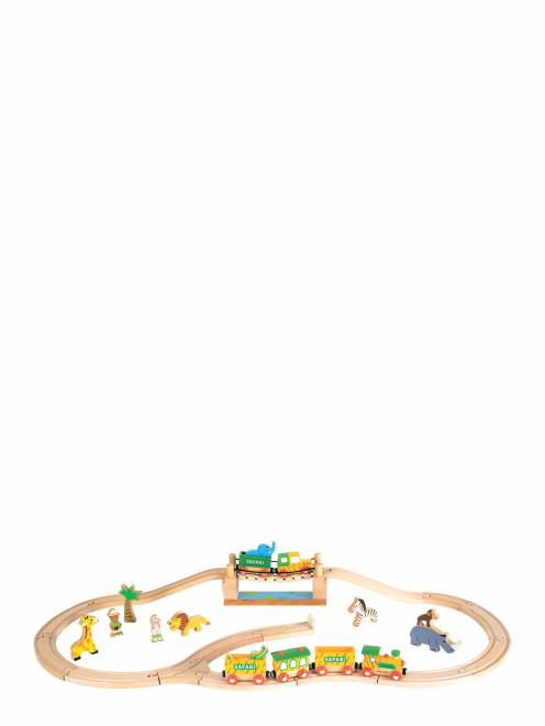 Игровой набор с железной дорогой "Сафари" Janod - Общий вид