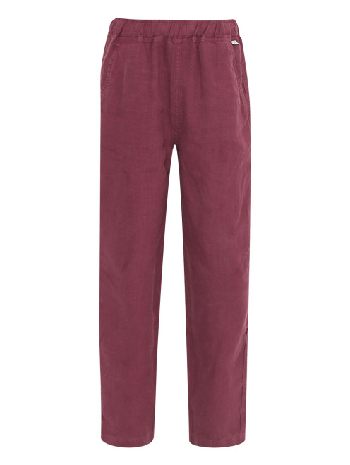 Льняные брюки с карманами Il Gufo - Общий вид