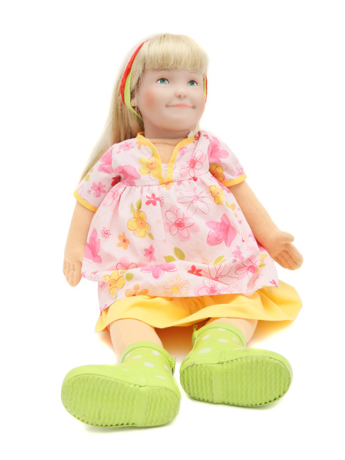 Кукла в платье и сапожках Kathe Kruse - Общий вид