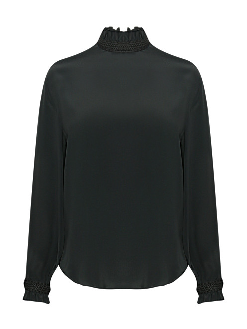 Блуза из смешанного шелка свободного кроя  Moschino Boutique - Общий вид