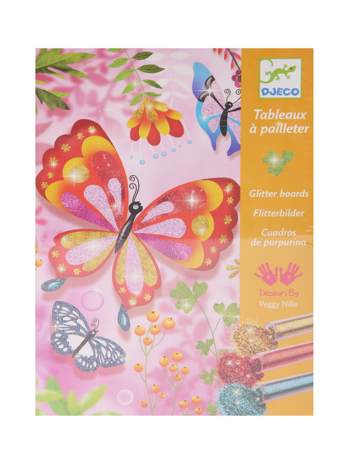 Раскраска "Блестящие бабочки"  Djeco - Общий вид